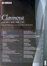 Yamaha CVP-509 505 503 501