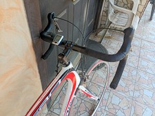 Bici da corsa Olympia cambio Shimano Ultegra colore rosso e bianco peso 9,5 kg