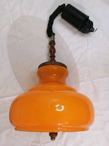 Lampadario arancione vetro - arancione,