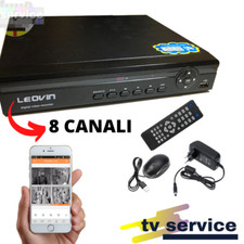 DVR 8 Canali AHD Registratore Videosorveglianza Cloud Connessione a Smartphone