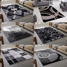 TAPPETINO MODERNO GRIGIO NERO