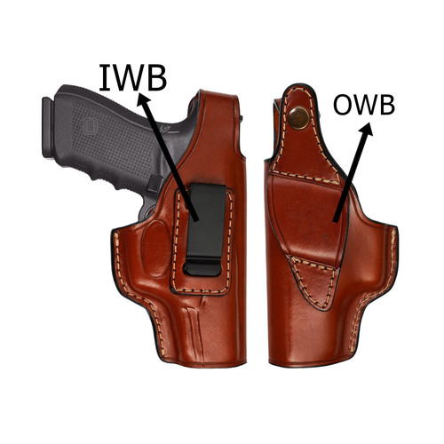 Fondina pelle iwb owb - pelle,