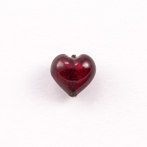 Perla cuore vetro murano - in,