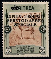 Eritrea 1934 mai usato * MH 40% 5 centesimi - Servizio aereo speciale