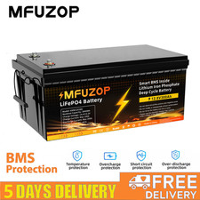 Batteria litio 12V 300Ah LiFePO4 batteria BMS 10000+ cicli camper impianto solare