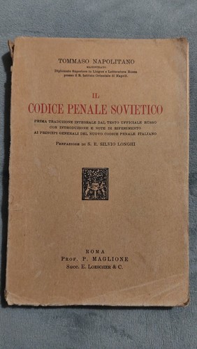 Codice penale sovietico - il,