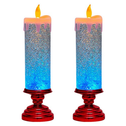 Candele natalizie led - 2x, a