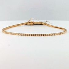Bracciale Tennis in Oro Rosa