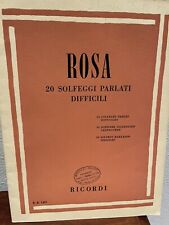 Libro Solfeggio ROSA 20