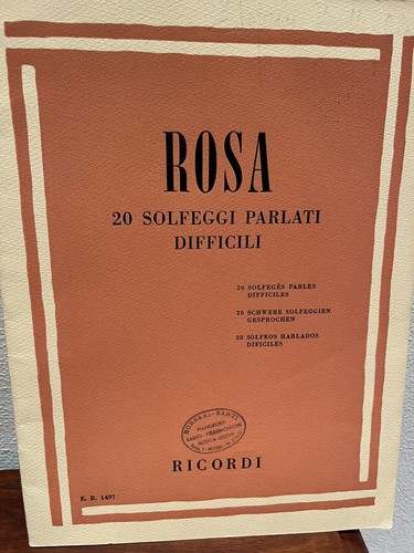 Libro solfeggio rosa - rosa, 20