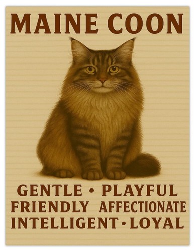 Maine coon cat traits cute - maine,