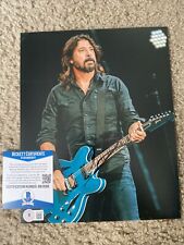 Foto firmata 8x10 Dave Grohl Foo Fighters leggenda dei Nirvana Beckett BAS COA