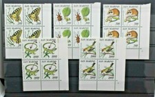 SAN MARINO 1990 UCCELLI INSETTI RETTILI SERIE NUOVA QUARTINA MNH** SET (C.3)