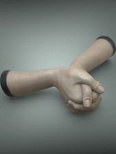 Mani preganti per statua