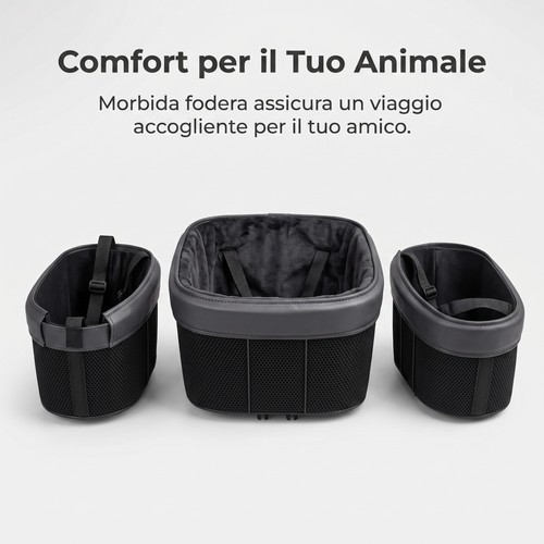 Cestino bici anteriore per