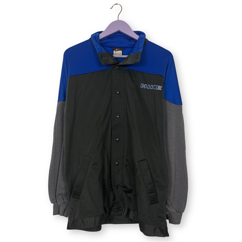 Felpa nike vintage grigia nera - felpa,