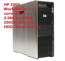 HP Z800 Workstation 1 x 6 core