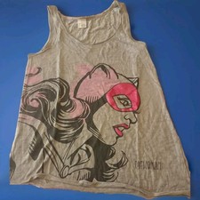 United Colors Of Benetton Donna TU Canotta T-shirt Estate Top Cartoon Catwoman