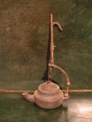 Antica lampada olio da - olio,
