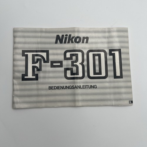 Nikon 301 manuale di - nikon, f-301