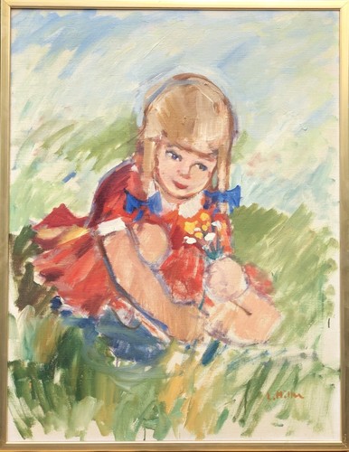 Quadro olio ritratto ragazza - quadro, a