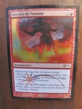 Carta Magic Promozionale Promo Foil Deckmaster Cerchio di Fiamme James Paick ITA