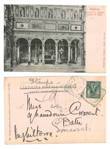 Vintage postcard padova - vintage,
