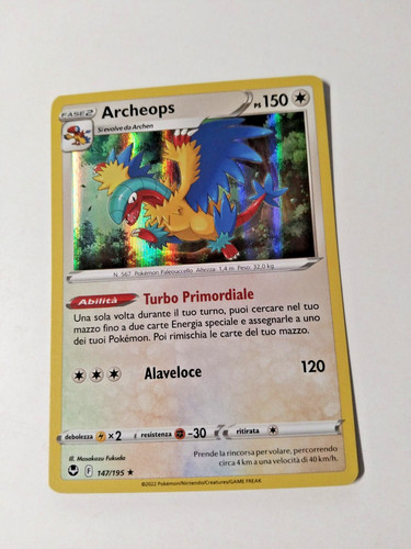 Carta pokemon archeops 147 - pokemon, 147/195