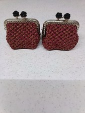 portamonete Bordeaux/oro ad