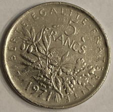 Moneta 5 Franchi Francesi