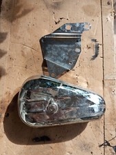 Harley Davidson moto cassetta attrezzi sinistra originale con base cromata usata OEM