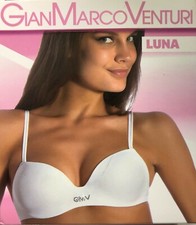 REGGISENO IMBOTTITO preformato GianMarcoVenturi art. LUNA- Bianco-Nero-Pelle-1-5