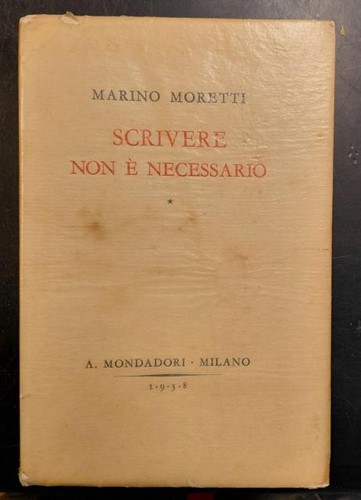 Moretti marino scrivere non - moretti, marino.