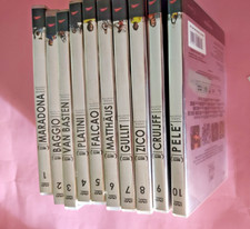 DVD I MITI DEL CALCIO 10 DVD ,MARADONA  FALCAO BAGGIO  OTTIMO+ CON LIBRICINO