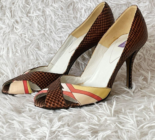 Emilio pucci decolte pitone - emilio,