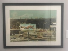 Tom Blackwell 'I-610 North' 1979 serigrafia vintage incorniciata firmata e numerata a mano