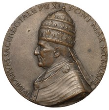 Papal States Pope Pius XI 1922-1939 Medal 20-12-1929 Vatican Pio medaglia papale