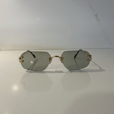 Occhiali Cartier C Decor Vintage Gold 100% Genuine Sunglasses Lunettes Gafas