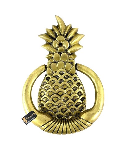 Battiporta ottone con - in,