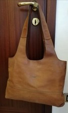 BORSA VERA PELLE SCAMOSCIATA