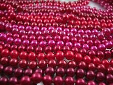 sensuale lungo collana di perle in NOBILE ROSSO Toni colore + lunghezze SCELTA