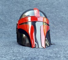 Elmetto Mandaloriano Rosso Cosplay Star War Boba Fett Elmetto per il miglior regalo