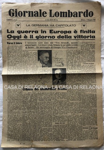 Giornale lombardo guerra in - guerra,