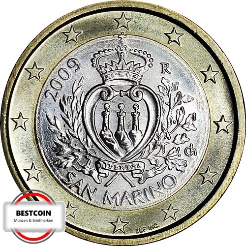 San marino del 2009 - marino, 1€