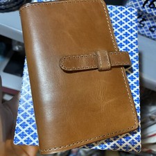 Agenda in pelle marrone  15x10 rif 165B Organizer Ufficio