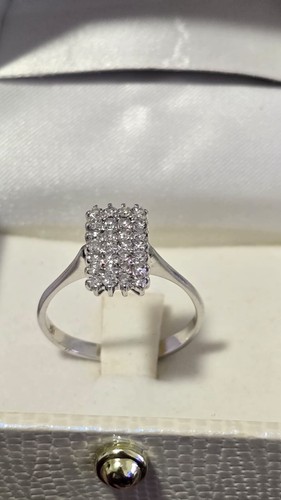 Anello oro bianco con - anello, kt