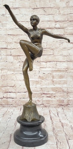 Art deco bronzo scultura - art,