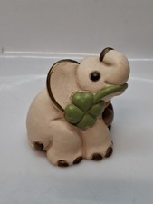 Elefantino Thun con Quadrifoglio-Portafortuna-7 Cm-Senza Scatola VINTAGE 