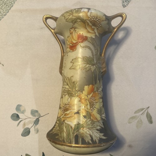 Antico vaso nippon dipinto - dipinto, a
