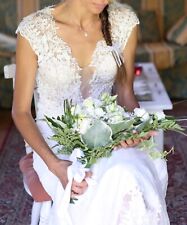 abito da sposa bellissimo a sirena - tutto pizzo taglia 42